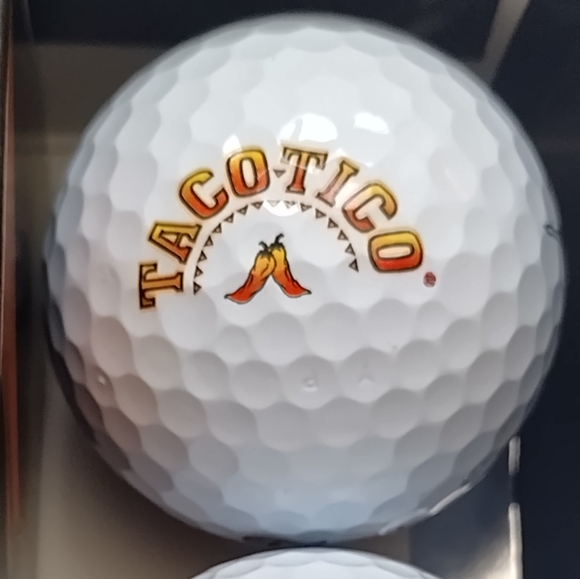 Titleist Pro V1 Taco Tico Wichita Kansas Golf Balls 1 Dozen 12 Balls White NEW - Picture 8 of 8
